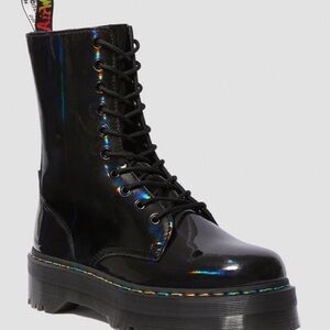 Rainbow Patent Leather Jadon Hi Doc Martens
